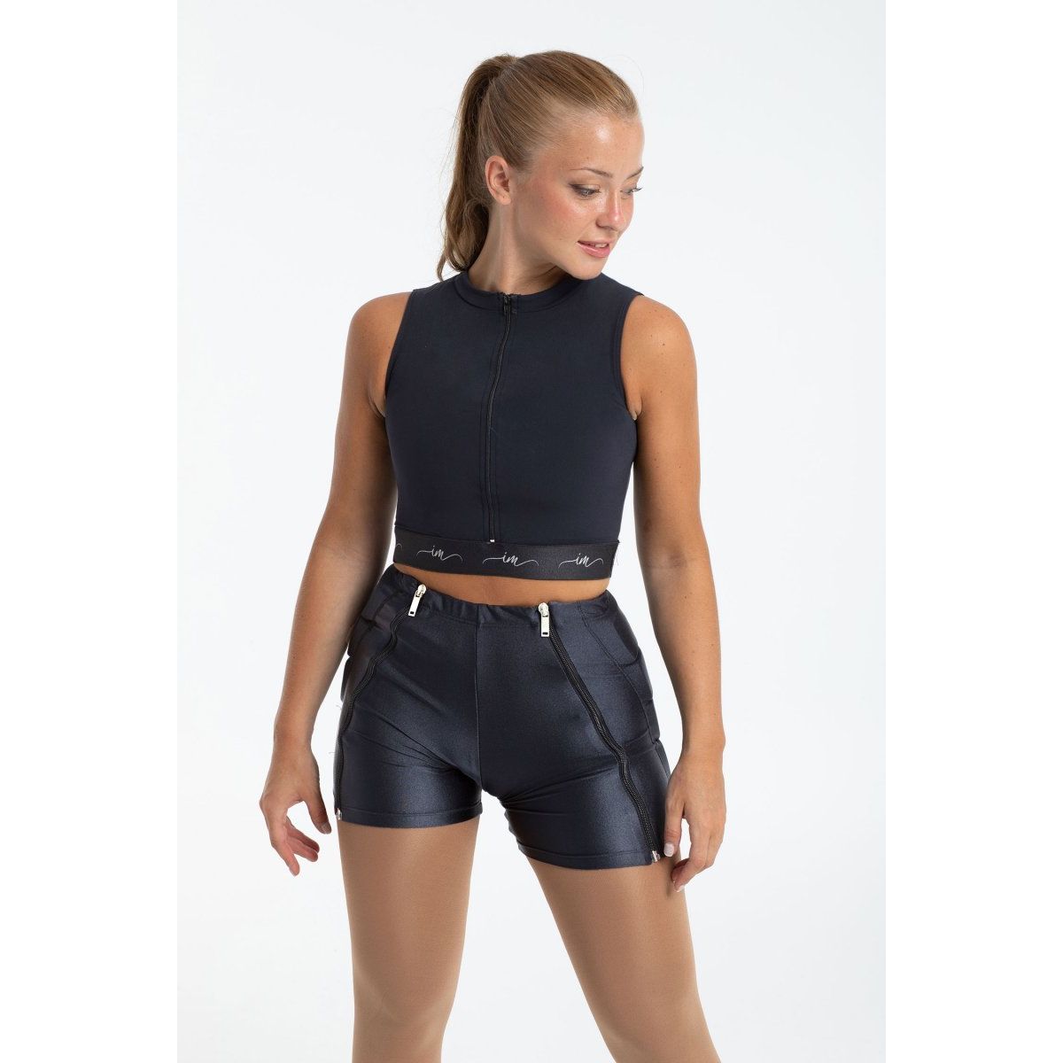 Alane Zip Crash Shorts