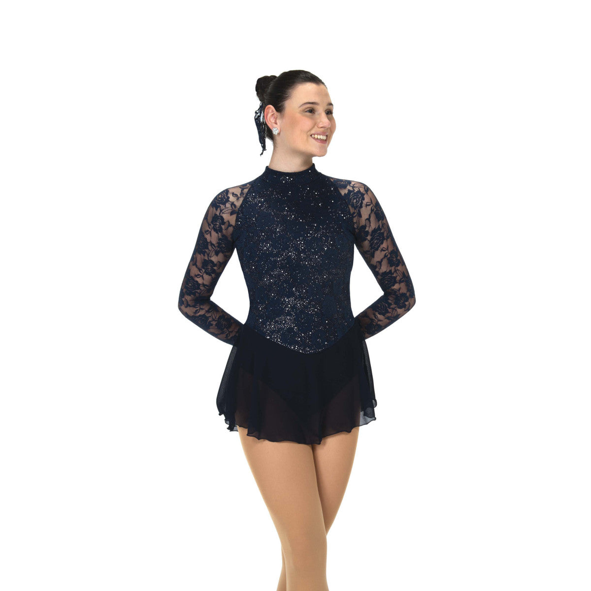 Lace Estate Dress - Navy