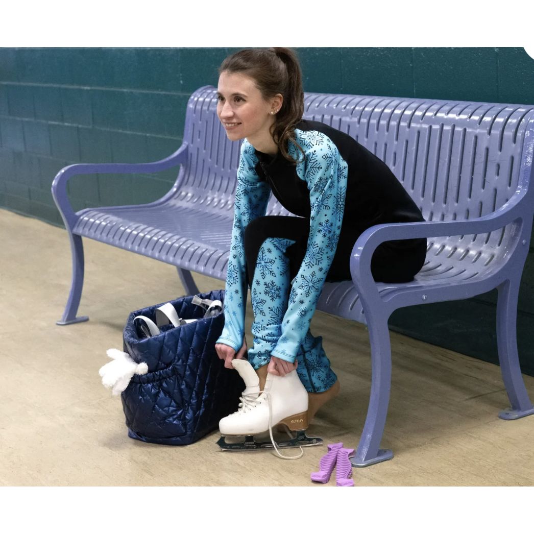 Snow Fleece Inset leggings Tiffany blue