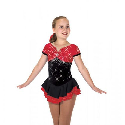 Bling-a-Ling Dress - Black/Red