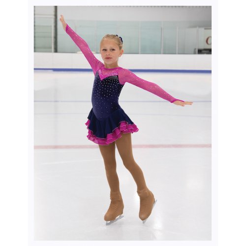 The Crystal Caper Dress - Navy/Rose