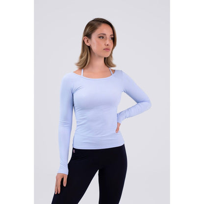 6660 Gardenia Topp - Ljusblå - Tinas Figure Skating Shop