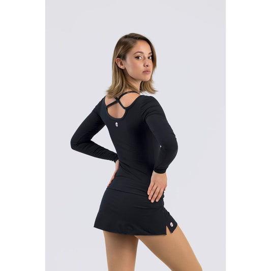 6660 Gardenia Topp - Svart - Tinas Figure Skating Shop