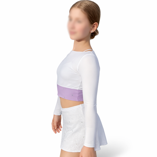 Crop Topp Vit/Pony