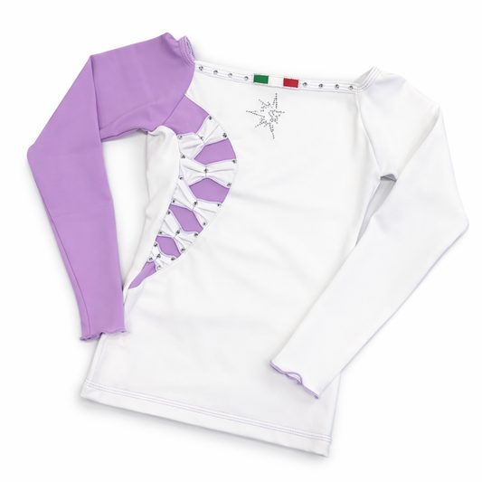 Karisma Rosette Top White/Pony