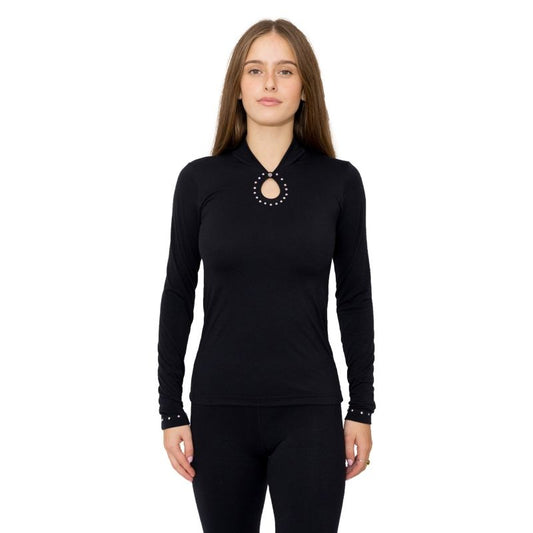 Jennifer Drop Topp svart med swarovski