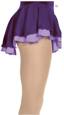 Double Georgettekjol Plommon Lila - Tinas Figure Skating Shop