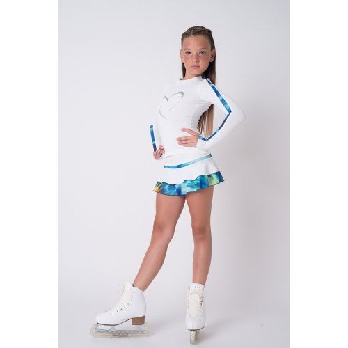 Hvid termisk nederdel Wild Blue