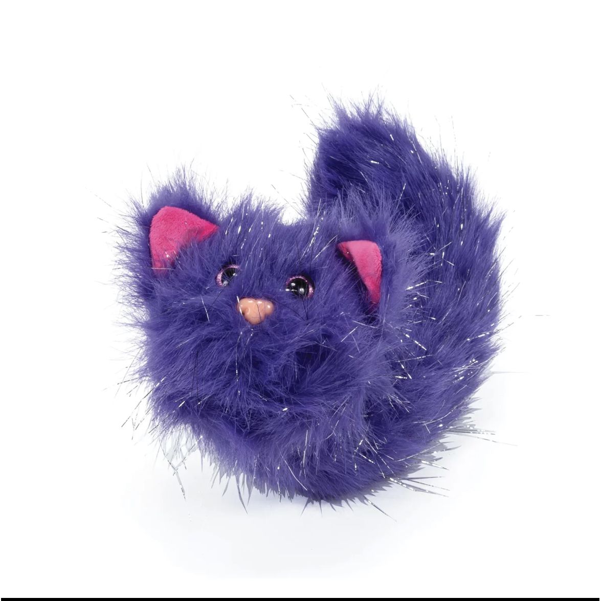 1392 Pastel Fluffy Kitty Critter Tail Covers - Purple Sparkle