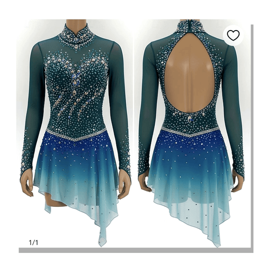 Emerald Diamond Dress - Tinas Figure Skating Shop