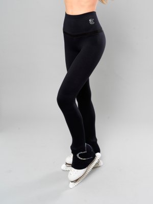 LIGHT THERMAL base leggins black Heart logo - Tinas Figure Skating Shop