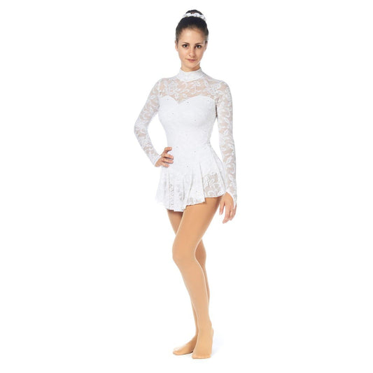 Lace Dress with Swarovski - Vit