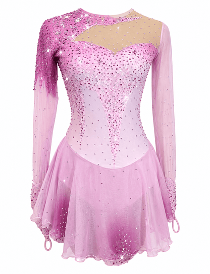 Pink Diamond Dress - Tinas Figure Skating Shop
