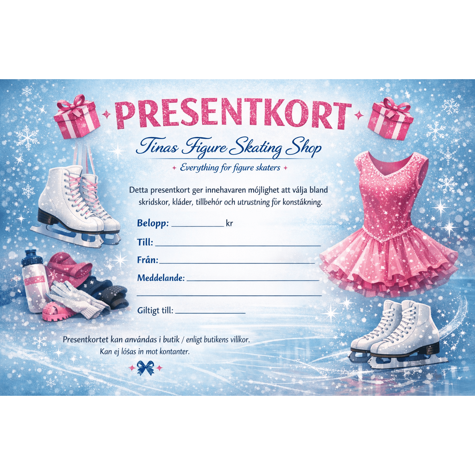 Presentkort - Tinas Figure Skating Shop