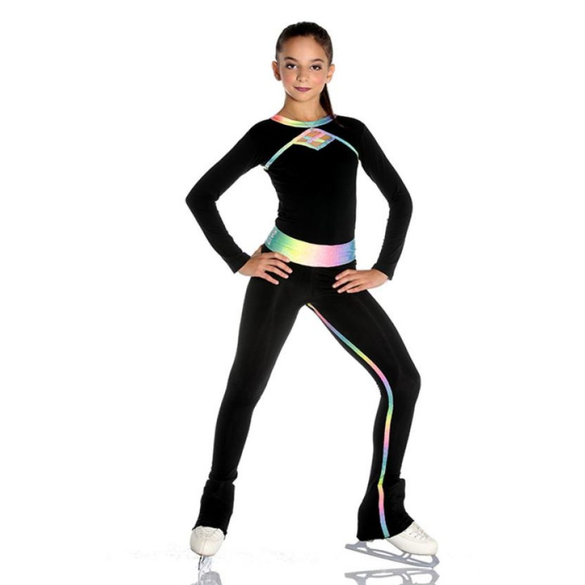 Crystal Pants Vertical inserts Rainbow