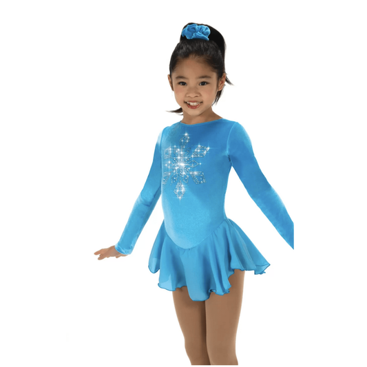 Snowflake Dress Sky Blue