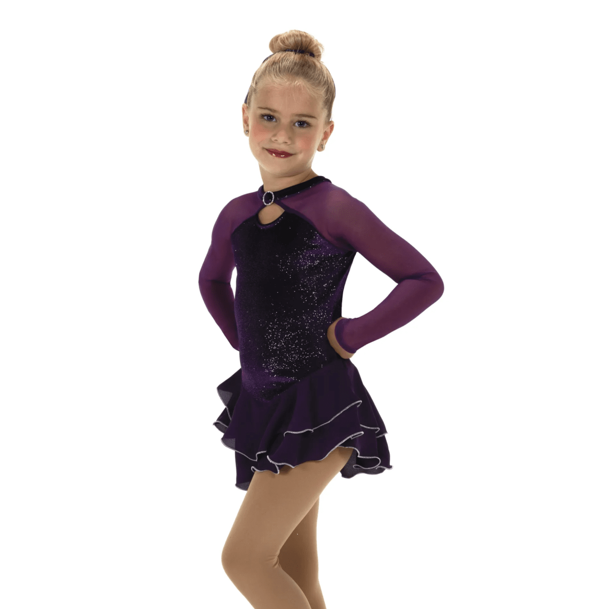 645 Shimmer Dress Deep Purple