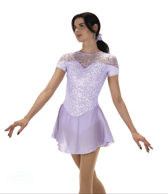 Softly Sequins Dress – Light Lilac - Tinas Figure Skating Shop
