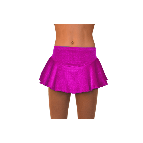 Ceriserosa Glittrig Sammetskjol